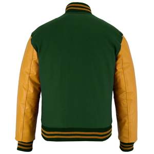 Chaqueta mono para hombre, chaqueta de exterior de alta calidad para hombre, chaqueta de béisbol personalizada OEM, chaqueta varsity de nuevo diseño para hombre - Product Image 4