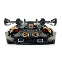 Guli 10629 Supercar Modèle 1:8, Voiture de Construction en Plastique, Kit d'Assemblage Éducatif, 800+ Blocs, Télécommandée Électrique