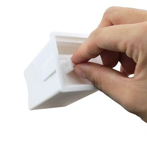 Juego de 3 Dispensadores de Mantequilla de Plástico Blanco con Tapa Integrada, Utensilios de Cocina - Product Image 3