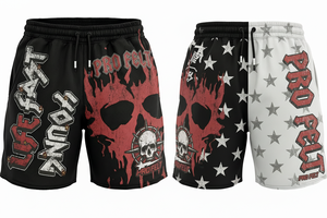 Pantalones Cortos Deportivos Transpirables de Secado Rápido 100% Algodón con Estampado Puff Personalizado OEM ODM, para Entrenamiento de Verano, Ropa Deportiva Informal, con Cordón Ajustable - Product Image 6