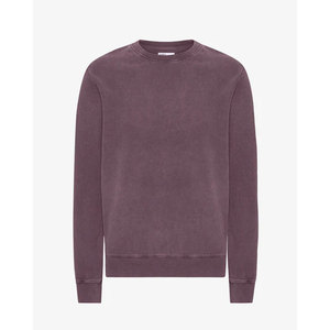 Sweat-shirt en molleton épais pour homme, coupe droite, teint en masse, style streetwear urbain, épaules tombantes, 100 % coton, logo frontal - Product Image 5
