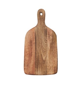 Planche à découper Skyjoy en bois d'acacia durable, lot de 10, avec poignée, épaisseur 1,5 cm, compatible lave-vaisselle, pour servir viande, fromage, charcuterie - Product Image 3
