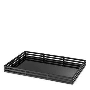 Bandeja rectangular de acero inoxidable plateada para servir comida, para uso en el hogar, hotel, restaurante, bar, oficina, bodas, bandeja redonda de espejo para servir. - Product Image 2