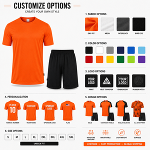High Quality Printed Eco-Friendly Men's Adult Soccer Shirts 100% Polyester Fabric Short Sleeve Training Maillot De Foot - Product Image 4