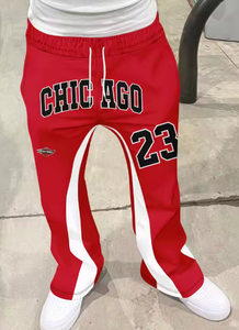Y2k <b>Flared</b> Pants Men Loose 3D Print Trousers Casual <b>Sweatpants</b> Mid Waist Sporty Streetwear Hip Hop Vintage 100% Cotton - Product Image 5