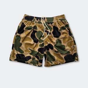 Shorts de course camouflage personnalisés pour hommes OEM, shorts de sport décontractés pour entraînement, shorts de chasse pour hommes en mesh - Product Image 1