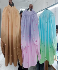 Robe tunique vintage en coton pour femmes, robe décontractée d'été pour la plage et les fêtes, vente en gros - Product Image 3