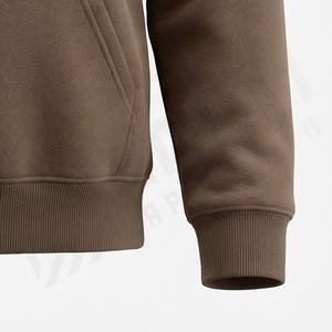 Sweat-shirt à capuche premium pour homme, automne-hiver, couleur unie personnalisée, streetwear, molleton épais, faible MOQ, vente en gros - Product Image 6