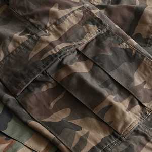Men's <b>Camouflage</b> <b>Cargo</b> Pants High Waist Multiple Pockets Workwear Style Breathable Wrinkle-Resistant 100% Cotton Canvas Autumn - Product Image 3