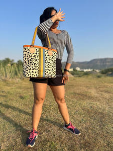 กระเป๋าชอปปิงหนังขนสัตว์พิมพ์ลายสัตว์มีสไตล์ใหม่กระเป๋าแฟชั่นหลากสีคุณภาพสูงสำหรับผู้หญิง - Product Image 2