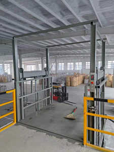 Nouvel ascenseur de fret électrique à plateforme, capacité de levage de 500 kg, acier inoxydable, vitesse réglable, convoyeur à bande alimentaire pour restaurant - Product Image 5