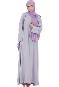Robe longue islamique pour femmes, design simple, abaya hijab, élégante, décontractée, respirante, vêtements musulmans traditionnels, abayas ethniques pour femmes - Product Image 3