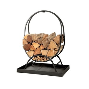 Nuevo diseño de soporte para leña de hierro color negro para chimeneas y fogatas a precios asequibles. - Product Image 1