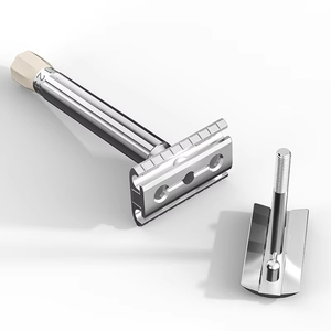 Maquinilla de Afeitar de Doble Filo, 9 Velocidades Ajustables, Diseño Clásico de Metal, con Logotipo Personalizado, Último Diseño - Product Image 4
