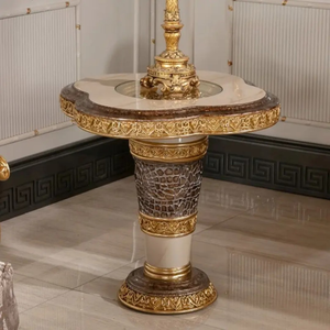 Juego de Sofás de Madera de Teca Clásica de Lujo, Muebles de Sala de Estar Estilo Europeo, Tallados a Mano, Tapizados, Ecológicos y Cómodos - Product Image 6