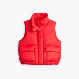 Excellente qualité sport bulle bouton bouffant gilet décontracté sans manches hiver pour un usage quotidien confortable toile lisse 100% - Product Image 4