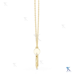 Collar con Colgante en Forma de Uña con Diamante Cultivado en Laboratorio, Oro Sólido de 14K y 18K, Joyería Fina Moderna de Lujo para Mujer, Fabricante Mayorista - Product Image 5
