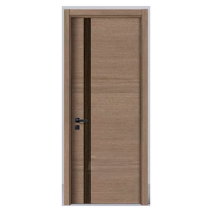 Puerta Moderna Minimalista Ecológica con Núcleo de Material Compuesto, Impermeable, de Madera y Plástico WPC, para Interiores, Entrada, Casa, Villa, Habitaciones de Hotel - Product Image 1
