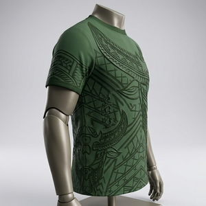 T-shirt de performance personnalisé de style polynésien, vêtements de sport légers pour la salle de sport - Product Image 5
