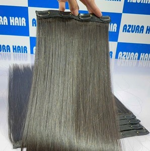 Extensiones de Cabello Humano Remy 100% Virgen al por Mayor de Fábrica, Ondulado Natural, Ondulado Profundo, Liso, con Clip, Modelo de Cuerpo Suelto, Sedoso - Product Image 1