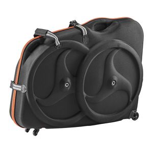 Valigia Nera per Bicicletta con Guscio Rigido in EVA, Fibbia a Sgancio Rapido, Doppia Cerniera, Lucchetto TSA e Ruote - Box per Bici - Product Image 1