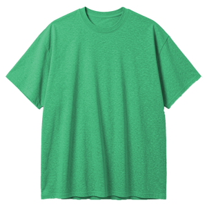 Camiseta de algodón oversize para hombre, corte holgado, estilo urbano, cuello redondo, informal, de moda, 300 gramos, frente liso, manga corta, color liso - Product Image 4