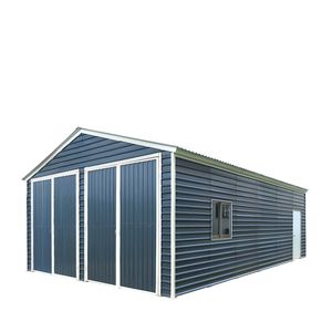 Garage in Metallo 20FT X 30FT, Altezza 9FT, Doppie Porte Frontali, Tetto a Falda 13FT, 600 Sq Ft, TMG MS2030 - Casetta Attrezzi/Capanno Deposito/Appartamento - Product Image 1