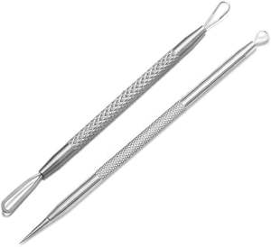 Extractor de Puntos Negros Profesional de Doble Punta de Acero con Alto Contenido de Carbono, Herramienta para Eliminar Acné para Uso Facial, Marca UBI, Modelo UBI-2144 - Product Image 4