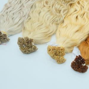 Usine En Gros 100% Cuticules Saines Alignées Extensions De Cheveux Humains De Luxe Italien Kératine Vague Naturelle Pointe Plate Extension De Cheveux - Product Image 3