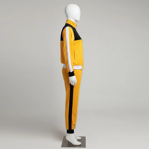 Custom Women Patchwork Zip Up <b>Hoodie</b> Tracksuit Fleece Sweatsuit Warm Color Block Jogger Pants Two Piece Set Casual Activewear - Product Image 4