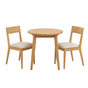 Ensemble de salle à manger ARTERRA en teck moderne de luxe, table et chaises, style scandinave minimaliste, meubles pour hôtel et villa - Product Image 2