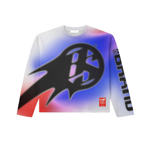 Oversized Short Sleeve T-Shirt <b>Men</b> 100% Cotton Formal Solid Gradient Color Print Streetwear Knitted <b>Turtleneck</b> Front Logo Design - Product Image 1