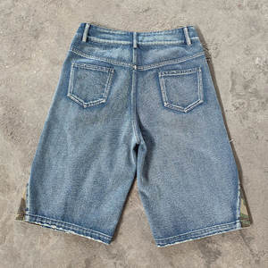 Shorts de mezclilla para hombre, estilo vintage, ropa de calle para viajes y fin de semana, shorts desgastados para hombre - Product Image 6