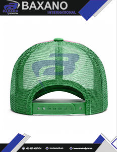 Gorra Trucker con Impresión 3D de la Hermandad Alpha Kapa Alpha AKA - Diseño Verde y Rosa de Primera Calidad, Gorra Trucker de la Hermandad AKA - Product Image 6
