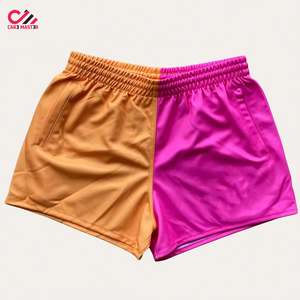 Shorts de rugby décontractés pour adultes, respirants, à séchage rapide, avec taille élastique, étiquette personnalisée, couleur et logo personnalisés, unisexe - Product Image 4