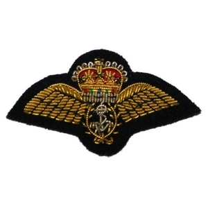 Black Gold Bullion Hand Embroidered Eco-Friendly Nonwoven Round <b>Sew</b>-<b>On</b> Felt <b>Patches</b> for Hat Beret Blazer & Peak Cap-Wholesale - Product Image 5