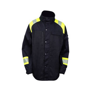 Chaqueta de Seguridad Impermeable para Hombre, Clase 2, No Ignífuga, 100% Algodón con Relleno de Poliéster, para Construcción Vial - Product Image 3