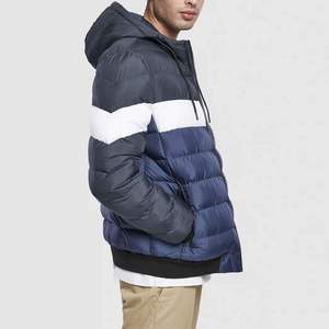 Men Premium <b>Quilted</b> Hooded Bubble Jacket Waterproof Breathable Warm Lightweight Casual Full Zip <b>Winter</b> Outdoor Regular Fit - Product Image 2