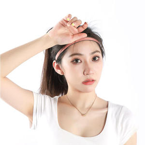 Custom Logo 15cm Wide Sport <b>Headband</b> Non-Slip Ethnic <b>Satin</b> Four Seasons Stretchable Breathable Eco-Friendly Headscarf Elastic - Product Image 2