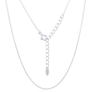 Collar Clásico de Plata de Ley con Cadena de Cable - Product Image 1