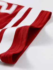 Envío Rápido, Camiseta Deportiva Unisex Roja y Blanca de Malla Oversize con Número Personalizado, Proveedor de Ropa Urbana - Product Image 6