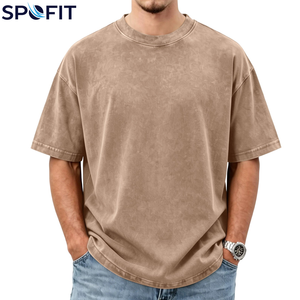เสื้อยืดโอเวอร์ไซส์ผ้าฝ้ายแขนสั้นลายพิมพ์กราฟิกสไตล์สตรีทแวร์ทรงหลวมสำหรับเด็กผู้ชาย ปี 2026 ล้างสีแบบแอซิดวอช - Product Image 2