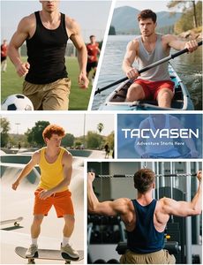 Men's <b>Neon</b> Green Sleeveless Tank <b>Top</b> Quick Dry Sporty Fit Bodybuilding <b>Vest</b> O Neck Knitted Polyester Solid Color - Product Image 6