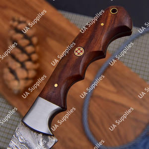 มีดแล่เนื้อปลาดามัสกัสแบบพรีเมียม ตีขึ้นรูปด้วยมือ ใบมีดลายสวยงามคุณภาพสูง ด้ามไม้คมกริบพิเศษ  ขั้นต่ำในการสั่งซื้อน้อย - Product Image 5