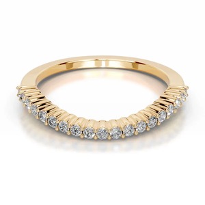 Bague de mariage en diamant rond cultivé en laboratoire Aurevique, certifiée IGI - Product Image 2