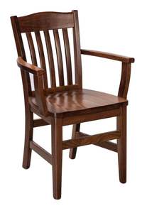 Chaise de salle à manger en bois massif au design moderne, best-seller, avec accoudoirs et dossier durables pour la maison, l'hôtel et le restaurant - Product Image 2