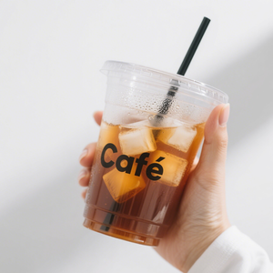 Gobelets en plastique PET transparents jetables avec logo personnalisé, pour matcha, boba, thé au lait, café glacé, smoothie, avec couvercles et pailles - Product Image 6