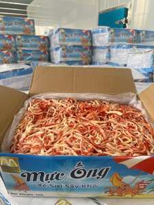 ปลาหมึกสดหั่นฝอย น้ำมะพร้าวนึ่ง อาหารทะเลธรรมชาติ ขนมขบเคี้ยวพร้อมทาน รสอร่อย บรรจุภัณฑ์ใหญ่ อาหารทะเลเวียดนามเพื่อสุขภาพ - Product Image 5