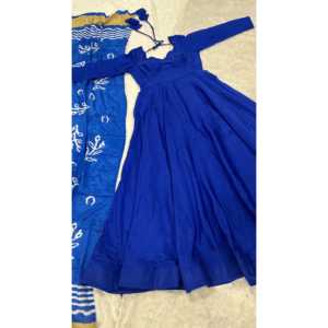 Hermoso vestido de fiesta Anarkali con diseñador Dupatta XL Tamaño - Product Image 3