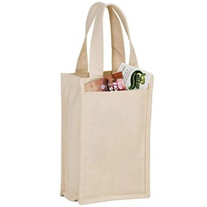 Housse de bouteille de vin réutilisable en coton, sac cadeau en toile - Product Image 2